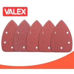 Carta Abrasiva a Goccia 140x100mm Set 5 pezzi Valex