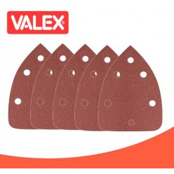 Carta Abrasiva a Goccia 140x100mm Set 5 pezzi Valex