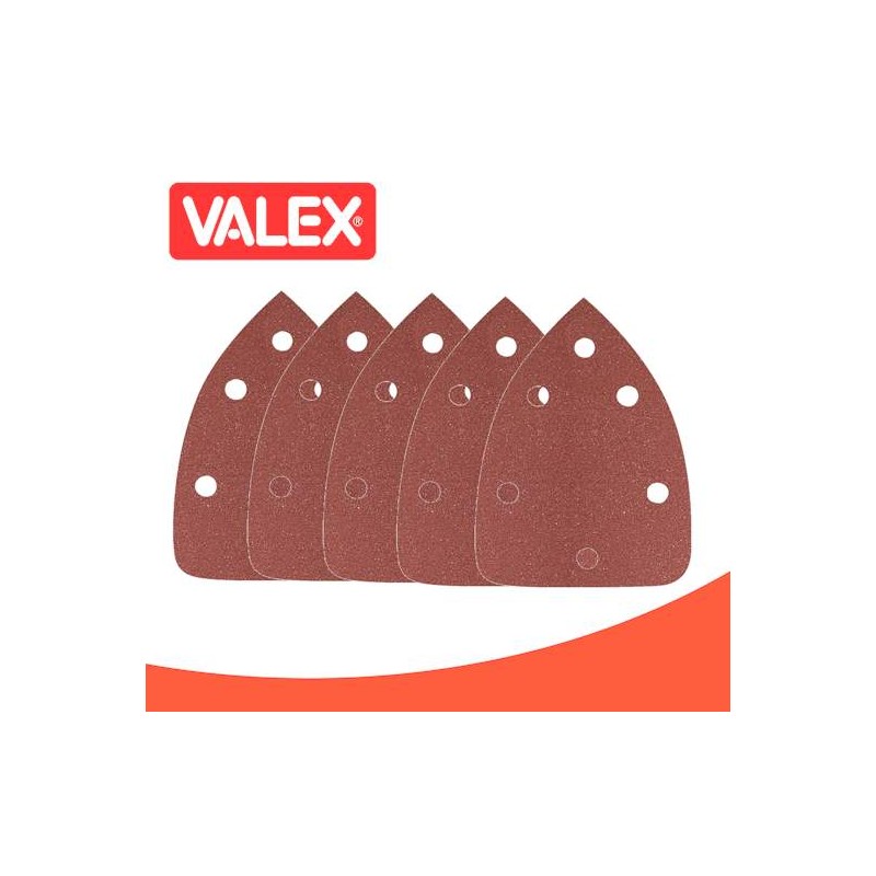 Carta Abrasiva a Goccia 140x100mm Set 5 pezzi Valex