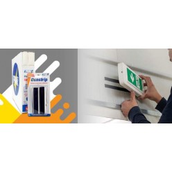 DUOSTRIP Striscia Adesiva con Velcro 20mm 1mt