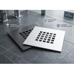 Griglia Acciaio per piatto doccia 14x14
