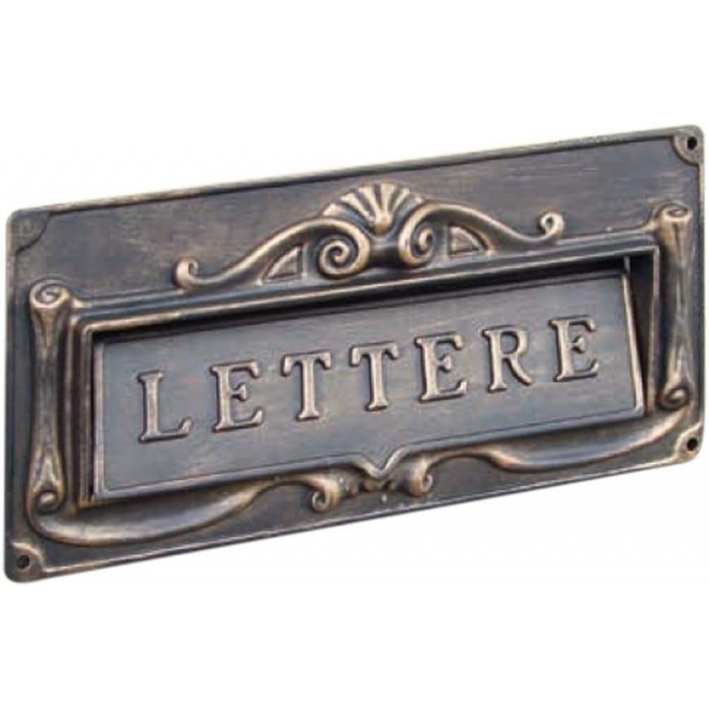 Buca per Lettere in alluminio bronzato