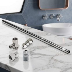 Tubo di rame cromato in rotolo ø10 mm 1metro