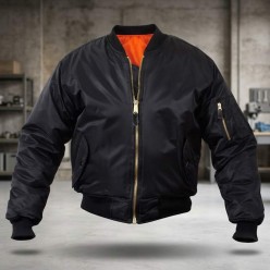 Giubbino New Bomber 100% nylon Nero