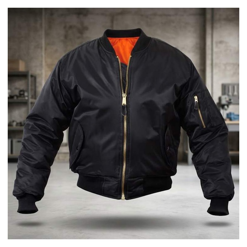 Giubbino New Bomber 100% nylon Nero