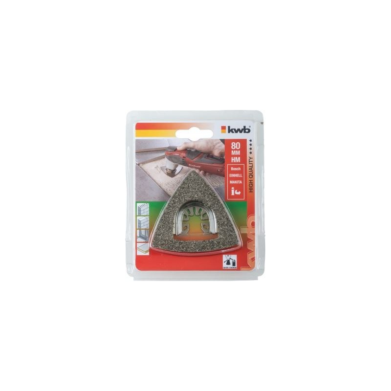 Raspa Delta Kwb 709544 In Carburo - Diametro 80 Mm, Per Rimuovere Malta, Adesivi, Cemento E Legno