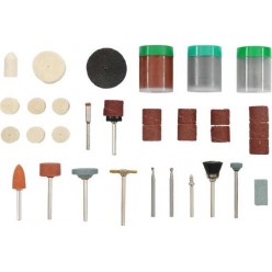 Set 105 accessori per Minitrapano dremel kwb