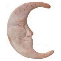 Luna in Terracotta - Decorazione Bassorilievo