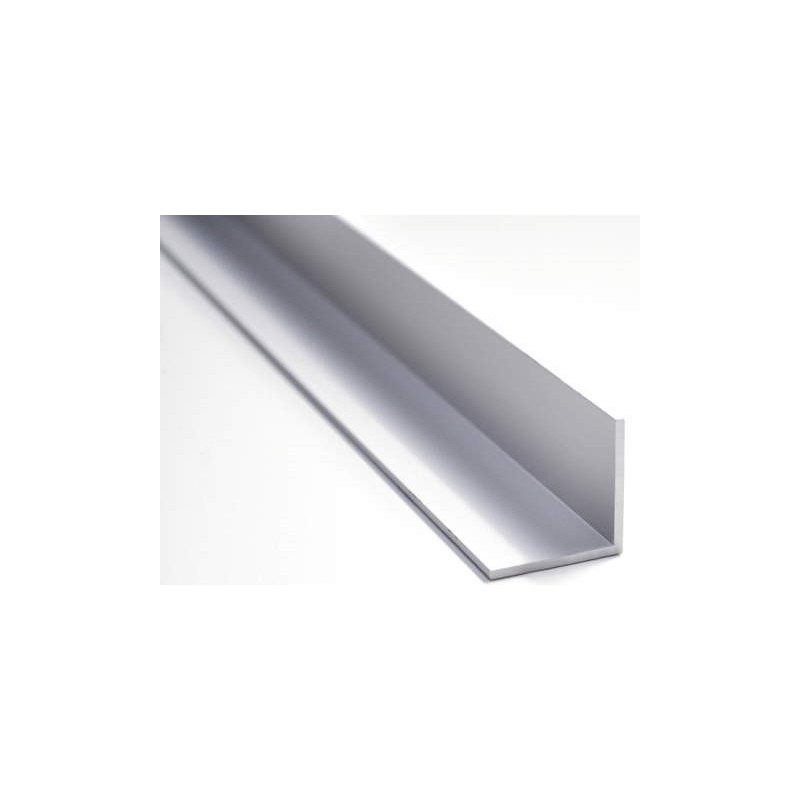 Angolare Paraspigolo Alluminio Argento 20x20 mt.2