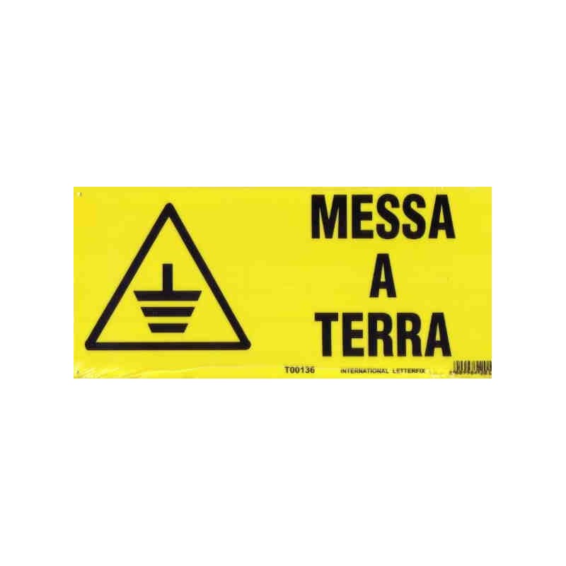 Cartelli di Pericolo TARGA CEE - MESSA A TERRA