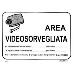 Cartelli Stradali e Condominiali - Area Videosorvegliata
