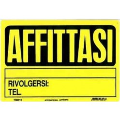 Targhe Segnaletiche di Informazione - AFFITTASI