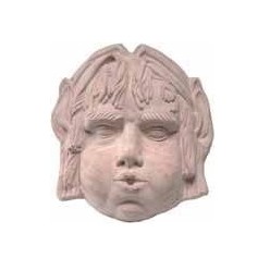 Maschera di Eolo in Terracotta - Decorazione Bassorilievo
