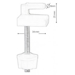 Cerniere per Sedile WC in Plastica