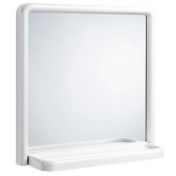 Specchio Da Bagno Bianco Cm.50 In Plastica