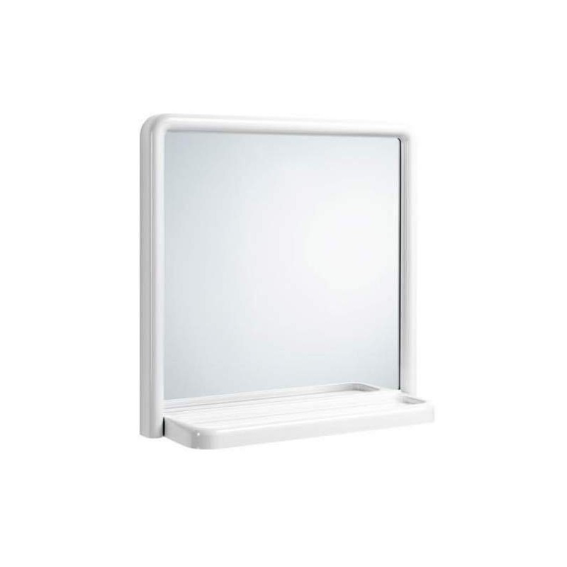 Specchio Da Bagno Bianco Cm.50 In Plastica