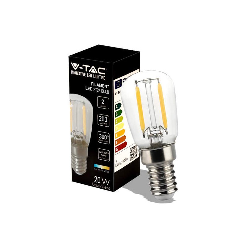 Lampadina LED E14 2W ST26 Filamento 4000K