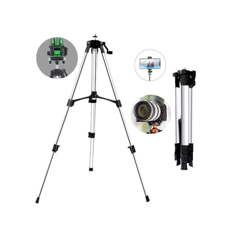 Treppiede in alluminio per livello laser 110cm