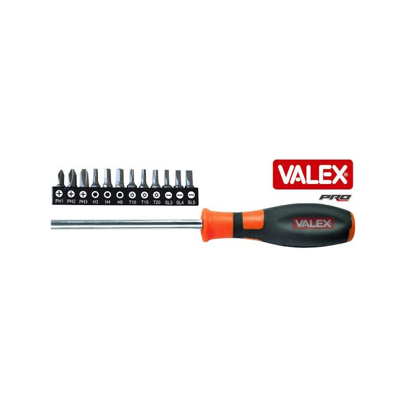 Cacciavite Portainserti Magnetico con Inserti Valex