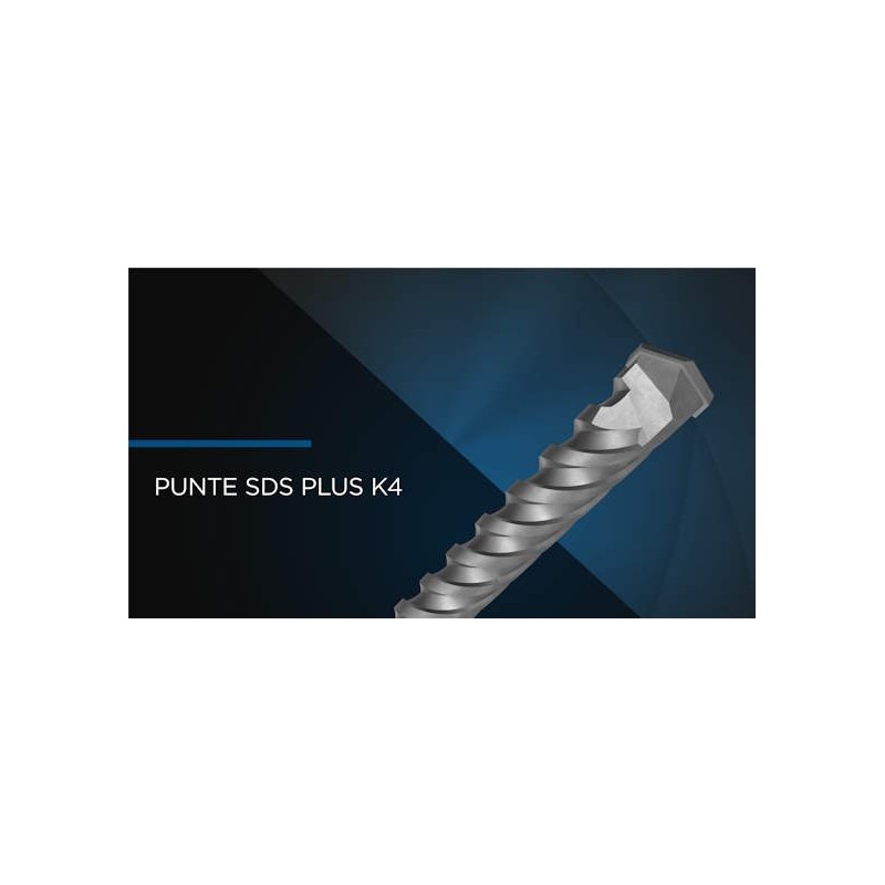 Punta SDS-PLUS - per cemento - K4 SUPERPRO 4 Spirali