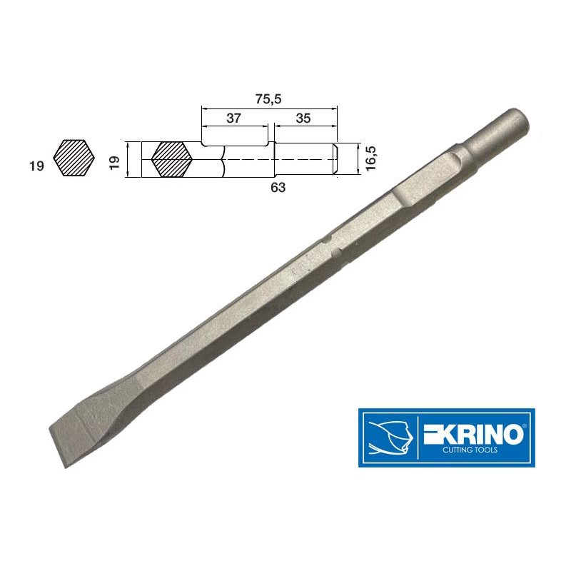 Scalpello a Taglio HEX 19 - 30cm KANGO MAKITA