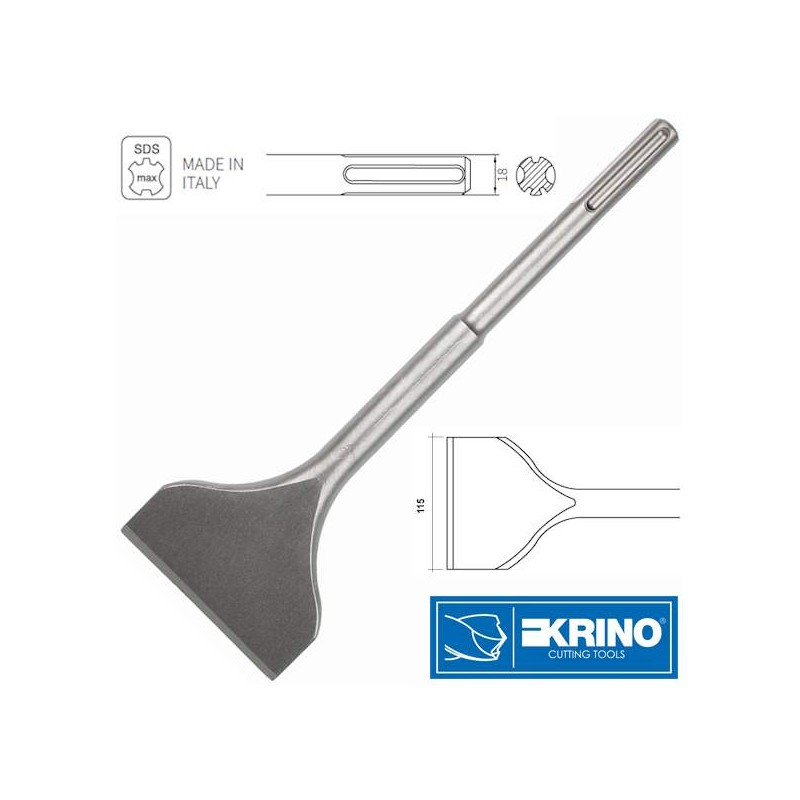 Scalpello Piatto Largo 115mm SDS-MAX KRINO