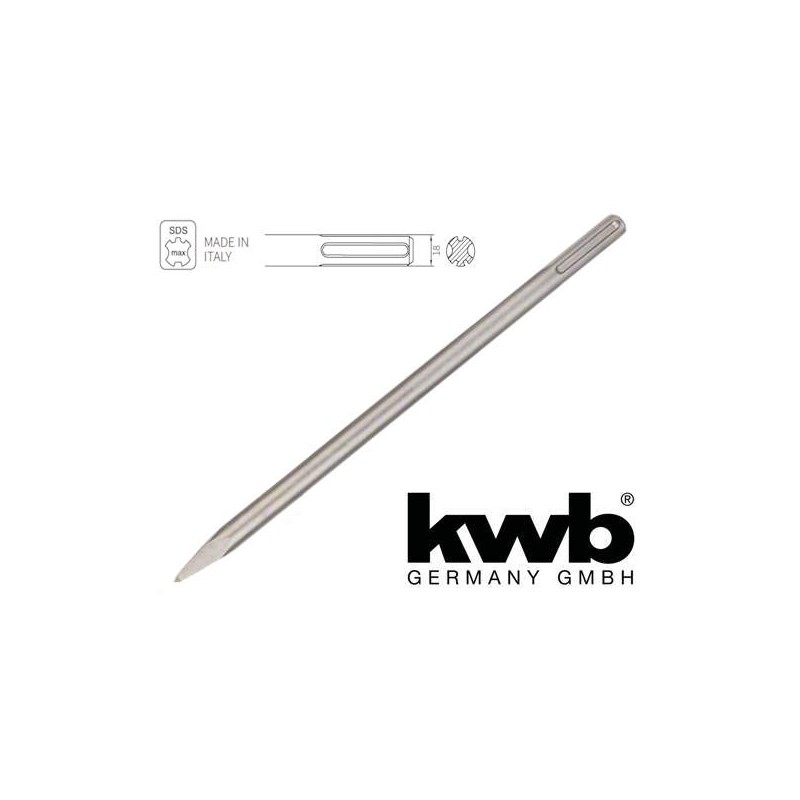 Scalpello a Punta 400mm SDS-MAX KWB