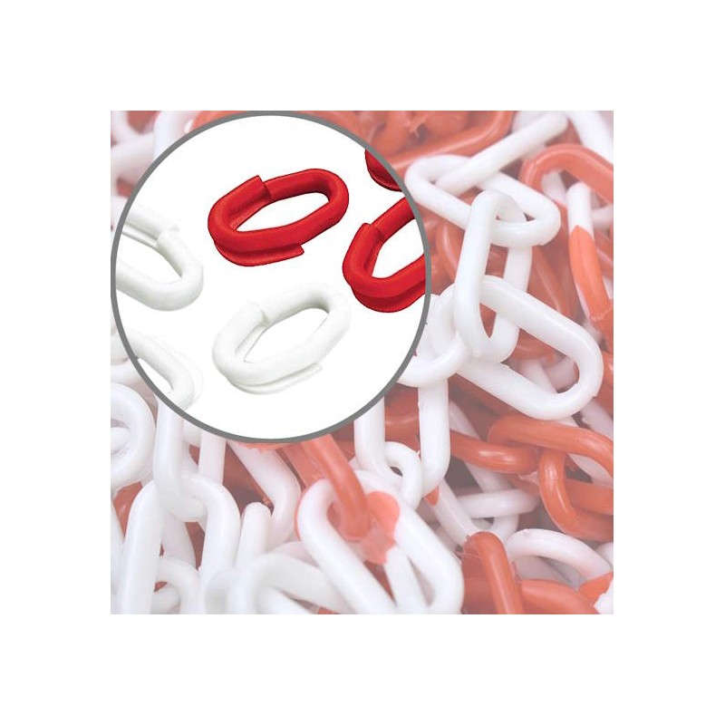 Anelli Per Catena Segnaletica in Plastica - set 4 pezzi