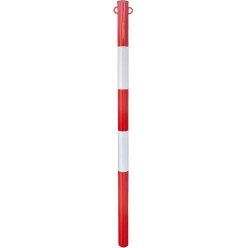 Paletto in Metallo 120cm ø 48 - Bianco Rosso