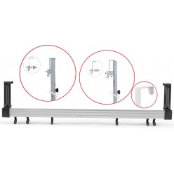 Appendiabiti Alluminio 60cm Per Porte