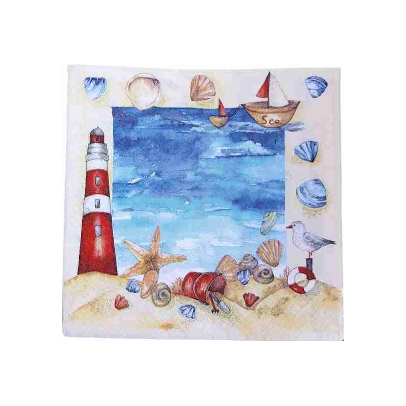 Tovaglioli per Decoupage - Mare