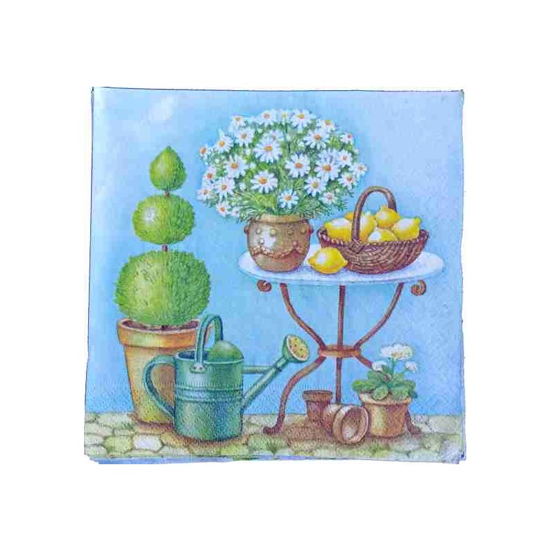 Tovaglioli per Decoupage - Cesta di Limoni