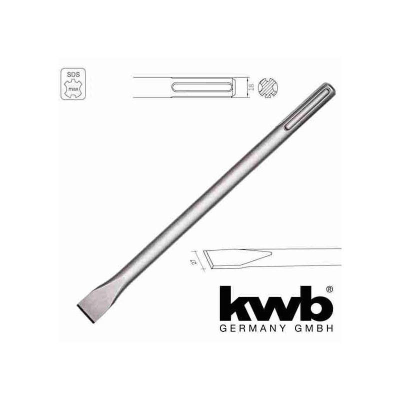 Scalpello Piatto 400mm SDS-MAX KWB