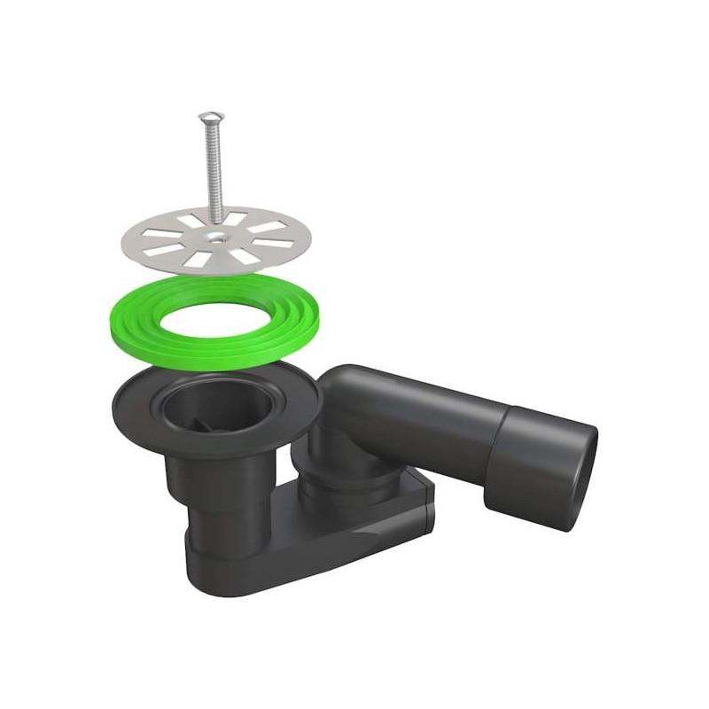 Sifone Doccia Ribassato Griglia 80 ø40/50 PEHD