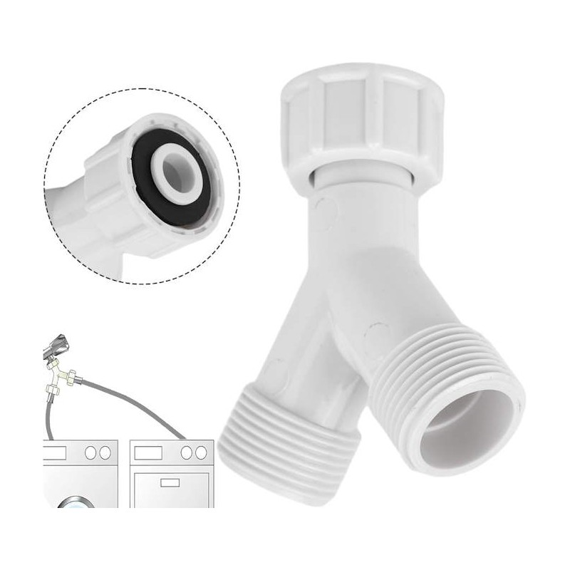 Sdoppiatore 3/4" per Rubinetto Carico Lavatrice