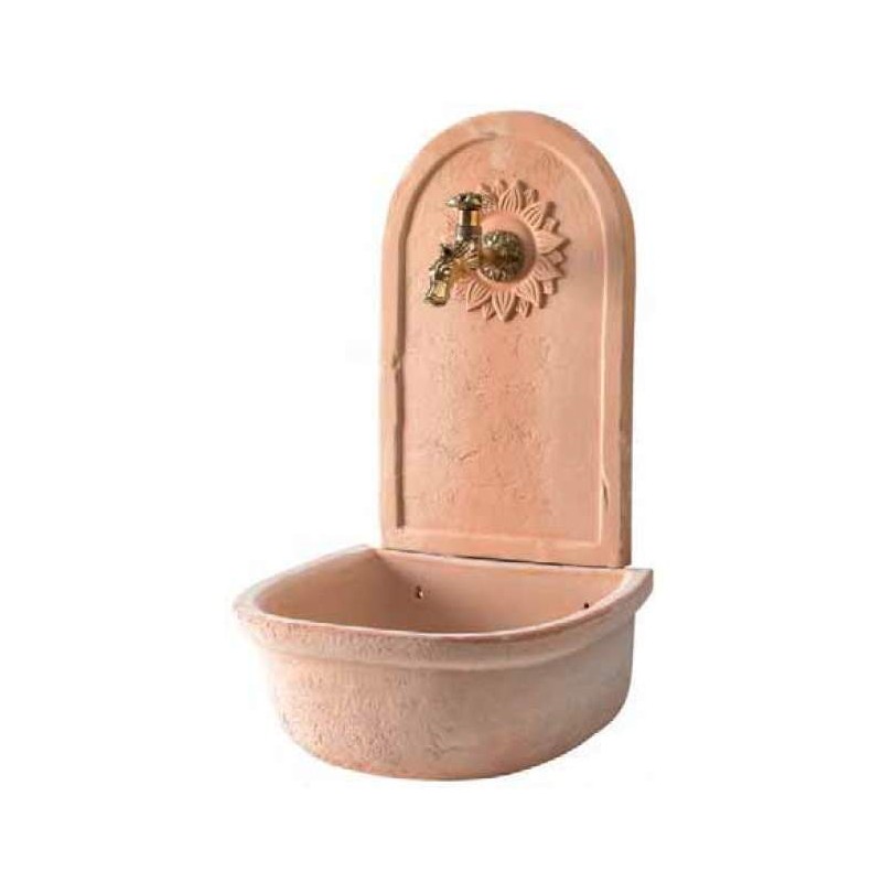 Fontana a Parete in Terracotta Galestro