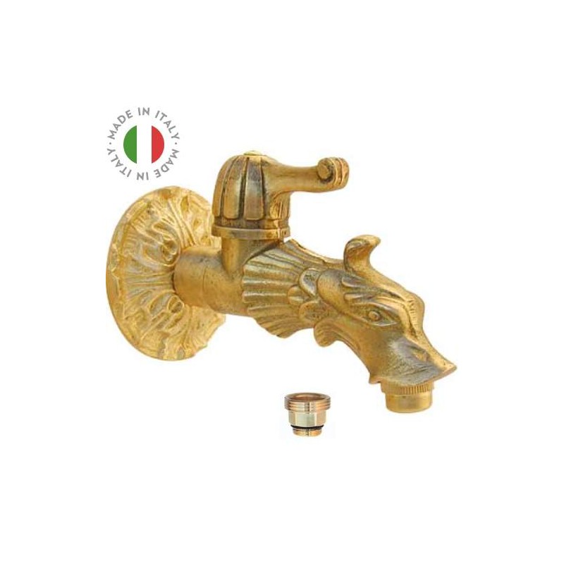 Rubinetto artistico in ottone a vitone rapido 1/2"
