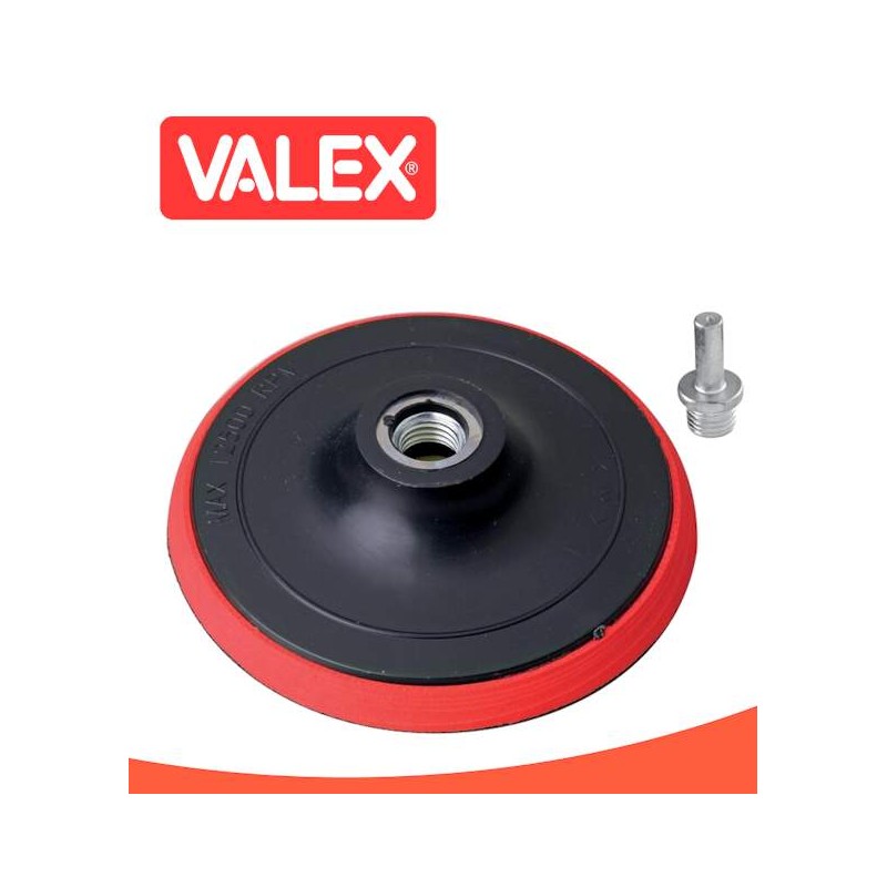 Platorello in gomma a strappo velcro M14 ø125