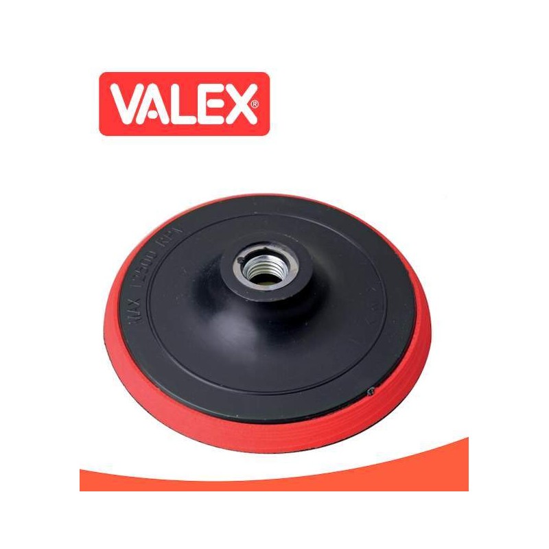 Platorello in gomma a strappo velcro M14 ø150