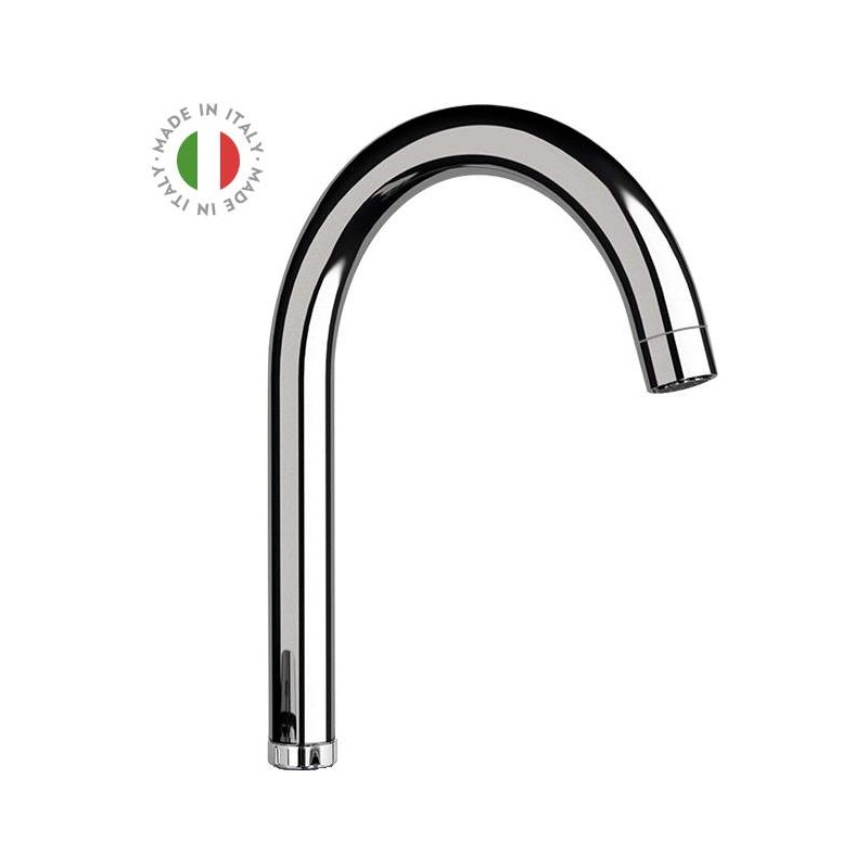 Canna a "C" alta Ø 24 mm con aeratore