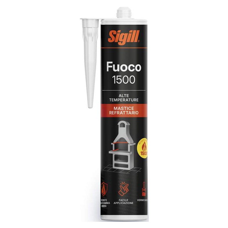 Silicone Mastice Refrattario Sigill 580g.