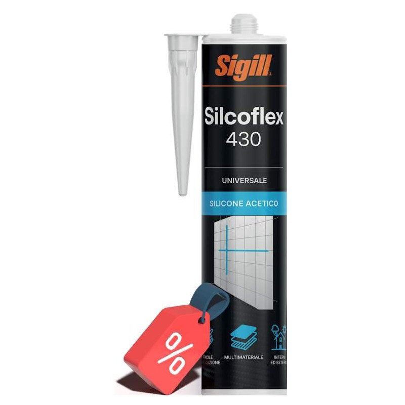 Silcoflex 430 Silicone acetico Trasparente universale