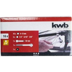 Set Cricchetto e Bussole 1/4" - KWB 371990